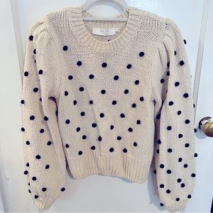 ASTR the label Cream puff ball sweater